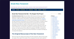 Desktop Screenshot of greeknewtestament.net